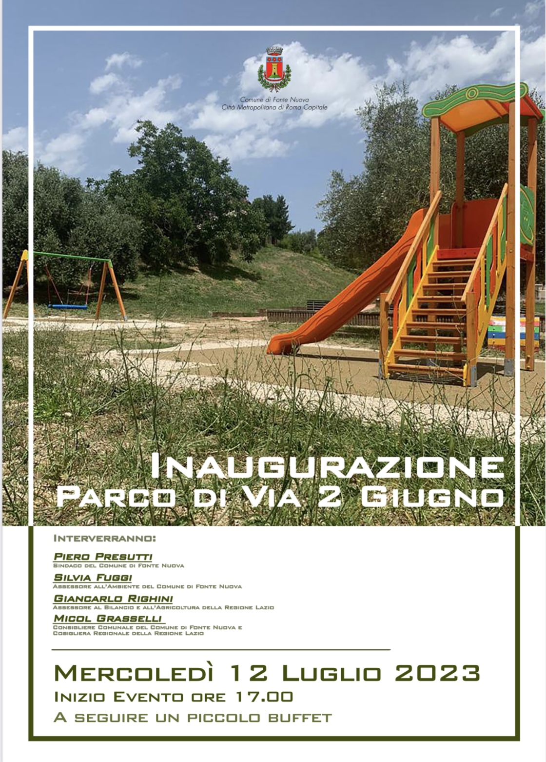 Inaugurazione Parco Via 2 Giugno